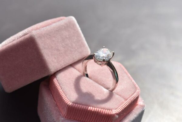 2.00 Carat Oval Cut Real Diamond Solitaire Engagement Ring Real 925 Sterling Silver