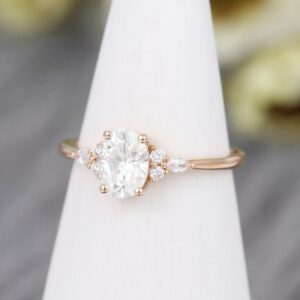 Forever 2.75 Ctw Oval Cut Fancy Diamond Wedding Engagement Ring Solid 14k Rose Gold