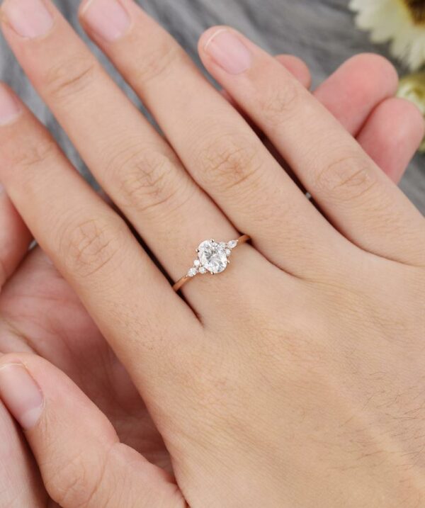Forever 2.75 Ctw Oval Cut Fancy Diamond Wedding Engagement Ring Solid 14k Rose Gold