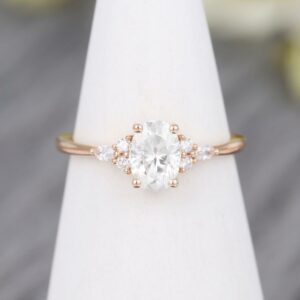Forever 2.75 Ctw Oval Cut Fancy Diamond Wedding Engagement Ring Solid 14k Rose Gold