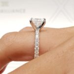 2.50 Ctw Forever Princess Cut Solitaire Diamond Fancy Engagement Ring 14k White Gold Plated
