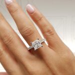 2.50 Ctw Forever Princess Cut Solitaire Diamond Fancy Engagement Ring 14k White Gold Plated