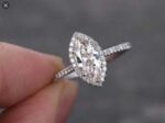 2.58 ctw Marquise Cut White Diamond Engagement Ring Wedding Set Solid 14k White Gold