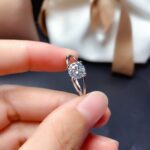 Unique 1.80 Carat Round Diamond Split Shank Fancy Engagement Ring 925 Sterling Silver