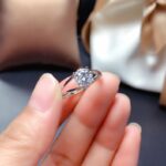 Unique 1.80 Carat Round Diamond Split Shank Fancy Engagement Ring 925 Sterling Silver