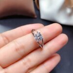 Unique 1.80 Carat Round Diamond Split Shank Fancy Engagement Ring 925 Sterling Silver