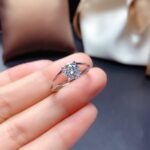 Unique 1.80 Carat Round Diamond Split Shank Fancy Engagement Ring 925 Sterling Silver