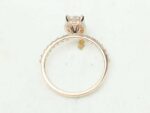 2.15 Ctw Oval Cut White Diamond Hidden Halo Solitaire Engagement Ring Solid 14k Rose Gold