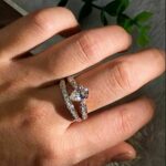 2.17 Carat Pear Shape Brilliant Diamond Unique Engagement Ring Solid 14k Rose Gold