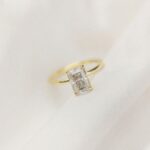 2.50 Carat Classic Radiant Cut Diamond Solitaire Engagement Ring Solid 10k Yellow Gold