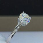 1.75 Carat Excellent Cut Round Diamond Solitaire Engagement Ring Real 10k White Gold