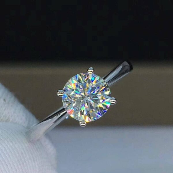 1.75 Carat Excellent Cut Round Diamond Solitaire Engagement Ring Real 10k White Gold