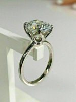 Unique 2.30 CT Radiant VVS1 Diamond Wedding Engagement Ring Solid 14k White Gold