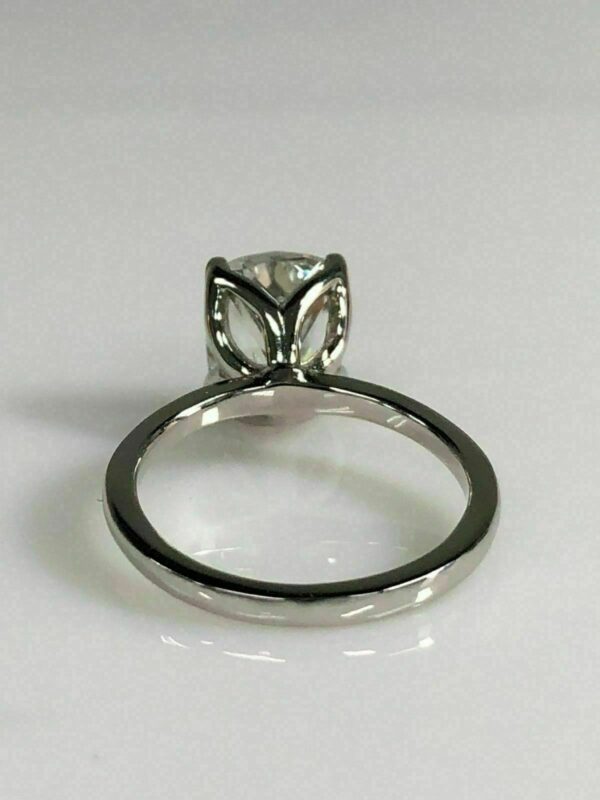 Unique 2.30 CT Radiant VVS1 Diamond Wedding Engagement Ring Solid 14k White Gold