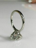 Unique 2.30 CT Radiant VVS1 Diamond Wedding Engagement Ring Solid 14k White Gold