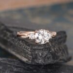 2.63 Ctw Round Cut Brilliant Diamond 3-Stone Engagement Ring Solid 10k Rose Gold