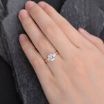2.63 Ctw Round Cut Brilliant Diamond 3-Stone Engagement Ring Solid 10k Rose Gold