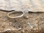 2.10 Carat Solitaire Emerald Diamond Engagement Ring Proposal Ring 14k White Gold
