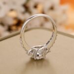 2.67 Carat Brilliant Cut Round Diamond 3-Stone Engagement Ring Real 925 Sterling Silver