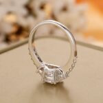 2.67 Carat Brilliant Cut Round Diamond 3-Stone Engagement Ring Real 925 Sterling Silver
