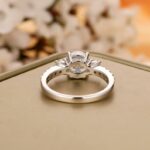 2.67 Carat Brilliant Cut Round Diamond 3-Stone Engagement Ring Real 925 Sterling Silver