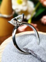 2.50 Carat Solitaire Princess Cut Diamond Classic Engagement Ring 925 Sterling Silver