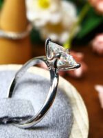 2.50 Carat Solitaire Princess Cut Diamond Classic Engagement Ring 925 Sterling Silver