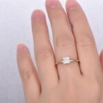 2.CT Fancy Princess Cut Diamond Gift Ring Engagement Ring 14k Rose Gold Plated