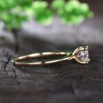2.CT Fancy Princess Cut Diamond Gift Ring Engagement Ring 14k Rose Gold Plated