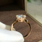 2.Ct Heart Shape Diamond Engagement Solitaire Ring Solid 14k Rose Gold-Valentine Gift For Her