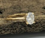 2.15 Ct Oval Cut Brilliant Diamond Solitaire Engagement Wedding Ring 14k Yellow Gold