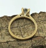 2.15 Ct Oval Cut Brilliant Diamond Solitaire Engagement Wedding Ring 14k Yellow Gold