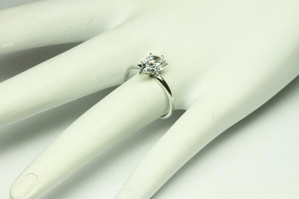 2.00 Carat 6-Prong Solitaire Pear Cut Diamond Engagement Ring Proposal Ring 14k Gold Plated
