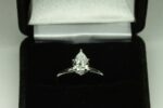 2.00 Carat 6-Prong Solitaire Pear Cut Diamond Engagement Ring Proposal Ring 14k Gold Plated