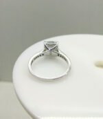2.37 Ctw Cushion Cut Solitaire Diamond Wedding Engagement Ring 14k Gold Over
