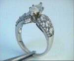 2.47 Ctw Marquise Cut Brilliant Diamond Antique Engagement Wedding Ring 925 Sterling Silver