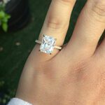 2.77 Ctw Radiant Cut White Diamond Solitaire Wedding Engagement Ring Solid 14k Yellow Gold