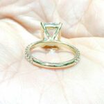 2.77 Ctw Radiant Cut White Diamond Solitaire Wedding Engagement Ring Solid 14k Yellow Gold