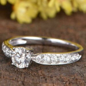 1.88 Ctw Brilliant Cut Round Diamond Solitaire Best Engagement Ring 14k Gold Plated