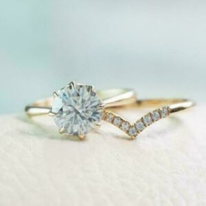 2.30 Ctw Excellent Cut Round Diamond Best Solitaire Engagement Ring Set Solid 14k Yellow Gold