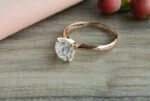 2.50 Carat Brilliant Cut VVS1 Diamond Solitaire Engagement Ring 14k Rose Gold Plated