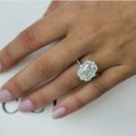 Antique Halo 2.46 Ctw Radiant White Diamond Wedding Engagement Ring 10k White Gold
