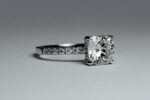 2.52 Ct Cushion Cut Diamond Hidden Halo Classic Engagement Ring 925 Sterling Silver