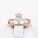 1.86 Ctw Solitaire Pear Shape Brilliant Diamond Engagement Ring Full Band 10k Rose Gold