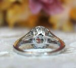 2.70 Ctw Brilliant Cut White Diamond Halo With 2 Shank Best Engagement Ring 14k White Gold
