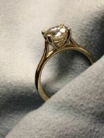 8mm Brilliant Cut 2.CT Round Diamond Solitaire Engagement Ring 14k  Yellow Gold Over