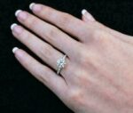 3.00 Carat Solitaire Round VVS1 Diamond Gift Engagement Ring Solid 14k White Gold