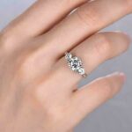 2.50 Ctw Round White Diamond Solitaire 3-Stone Engagement Ring 14k White Gold Over