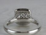 2.26 Ctw Princess Cut VVS1 Diamond Halo Classic Engagement Ring Solid 14k White Gold