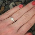 Unique 2.25 Ctw Round VVS1 Diamond Side Baguette Accents Engagement Ring 14k Gold Plated